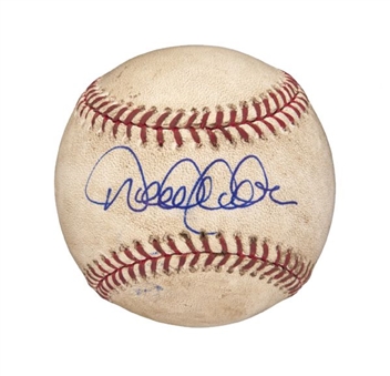 2009 Derek Jeter Signed and Game Used Baseball From Game In Which He Passed Gehrig On Yankees All-Time Hit List (MLB Authenticated)